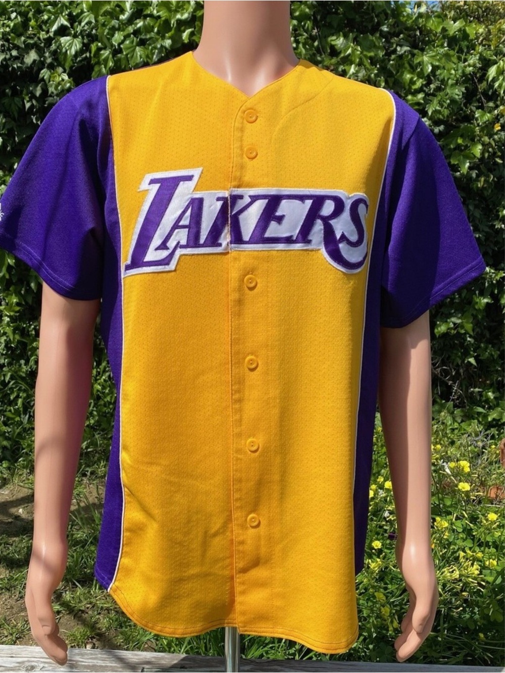 Majestic Vintage Los Angeles Lakers Warm up Shirt